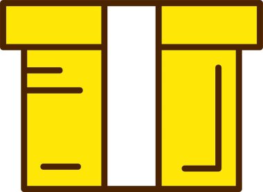 hediye web simgesi basit illüstrasyon