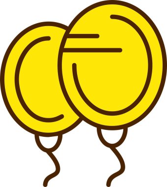 balon ağ simgesi basit illüstrasyon 