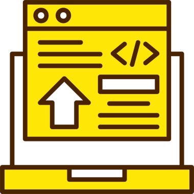 Geliştirme Simgesi, Renkli Vektör İllüstrasyonu