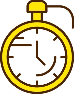 Kronometre web simgesi basit illüstrasyon 