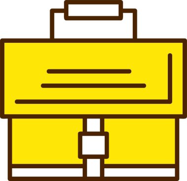 Çanta. Web simgesi basit illüstrasyon