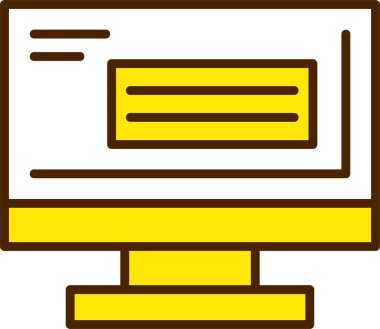 bilgisayar simgesi, vektör illüstrasyonu