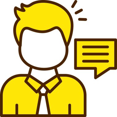 Danışmanlık Web Simgesi, Basit İllüstrasyon