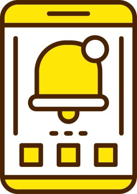 Bildirim web simgesi, basit illüstrasyon