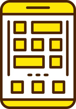 Izgara ağ simgesi basit illüstrasyon