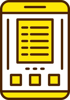 Liste. Web simgesi basit illüstrasyon