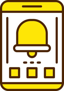 Çan Web simgesi, basit illüstrasyon