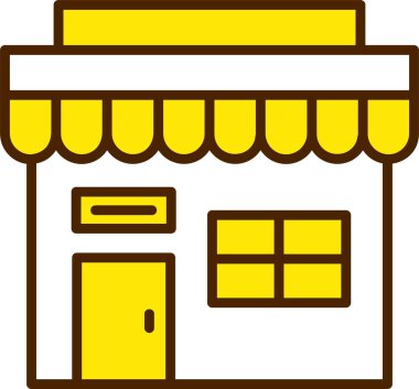 Dükkan. Web simgesi basit tasarım 