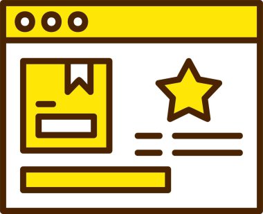 Özelleştirilmiş Ürün Web simgesi basit illüstrasyon