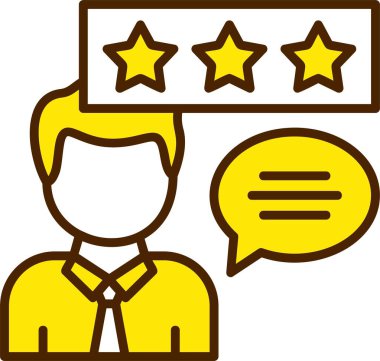 Müşteri Tanıklığı Web Simgesi, Basit İllüstrasyon