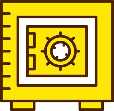 Kasa. Web simgesi vektörü 