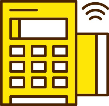 Kart okuyucu. simge basit tasarım