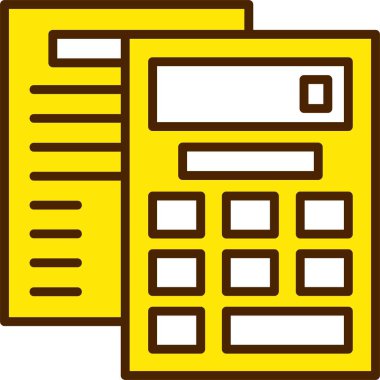 Hesap makinesi. Web simgesi basit illüstrasyon 