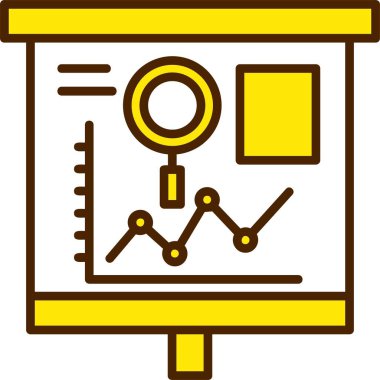 Arama İstatistikleri web simgesi basit illüstrasyon 