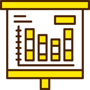 analitik grafik veri simgesi vektör illüstrasyonu