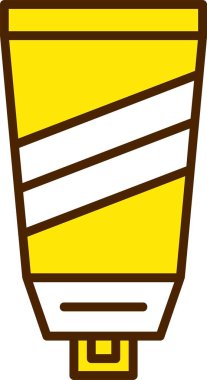 Bir Güneş kreminin vektör illüstrasyonu