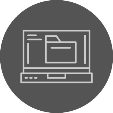 Dizin web simgesi basit illüstrasyon