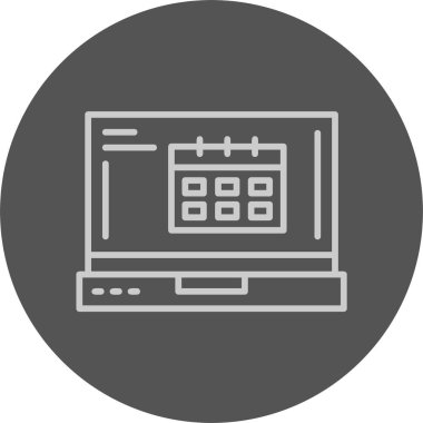 Takvim web simgesi, vektör çizim 