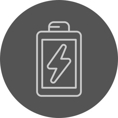 Pil tasarrufu web simgesi basit illüstrasyon