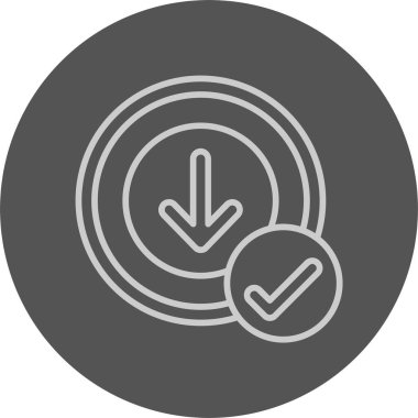 Düğme Web simgesi basit illüstrasyonunu indir