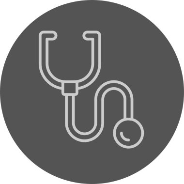 Stetoskop aracı ağ vektör illüstrasyonu