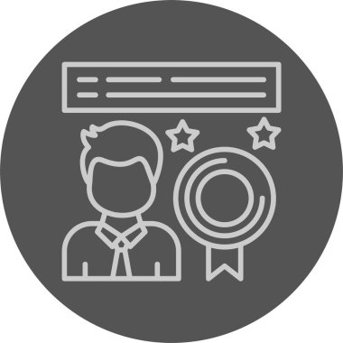 Çalışan Web simgesi basit illüstrasyon