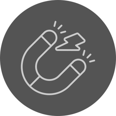 mıknatıs ağ ikonu vektör çizimi