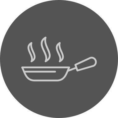 Pişirme Pan vektör simgesi 