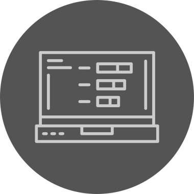 İstatistik web simgesi vektör illüstrasyonu 