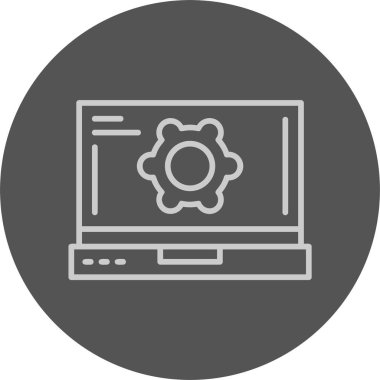 Ayarlama. Web simgesi basit illüstrasyon 