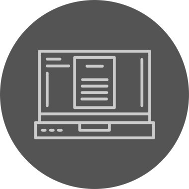 Belge. Web simgesi basit illüstrasyon 