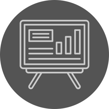  Etkileşimli beyaz tahta simge vektör çizimi 