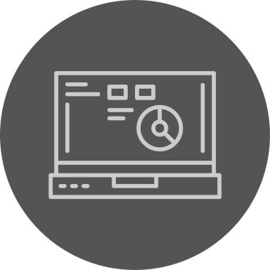 iş grafiği simgesi, vektör illüstrasyonu 