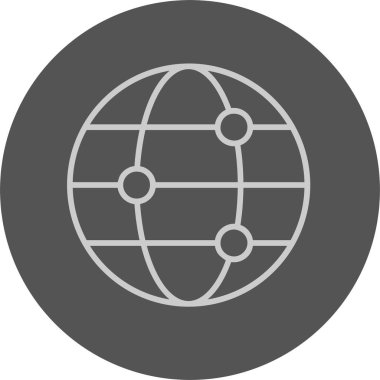 dünya web simgesi vektör illüstrasyonuName