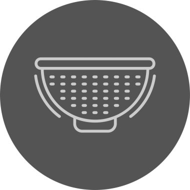 Beyaz arka plan üzerinde izole süzgeç simgesini 