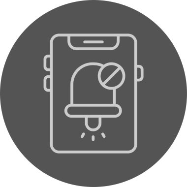 Bildirim web simgesi, basit illüstrasyon