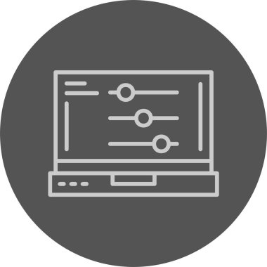 Ayarlar web simgesi basit illüstrasyon