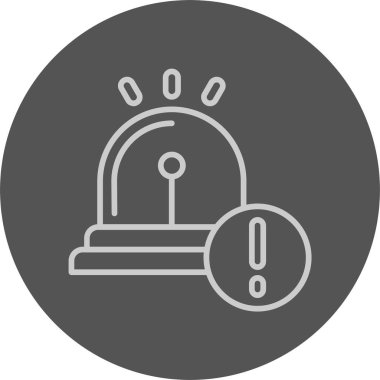 Alarm Web simgesi basit illüstrasyonuName