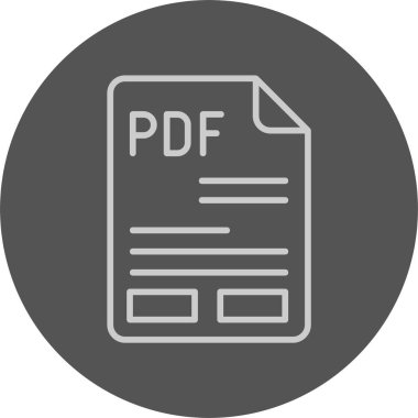 PDF dosya biçimi, web simgesi, vektör illüstrasyonu