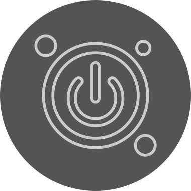 Güç simgesi, basit vektör çizim