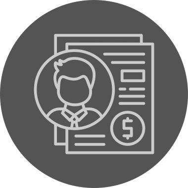 Tazminat renkli simge beyaz arkaplanda izole edildi 