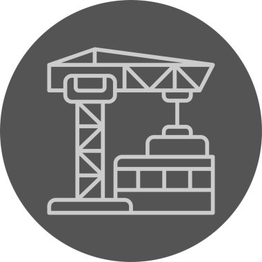 vektör yapı vinç simgesi