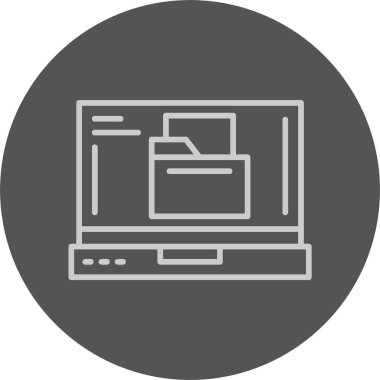 Dizin web simgesi basit illüstrasyon