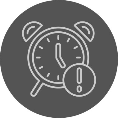 Saat. Web simgesi basit illüstrasyon