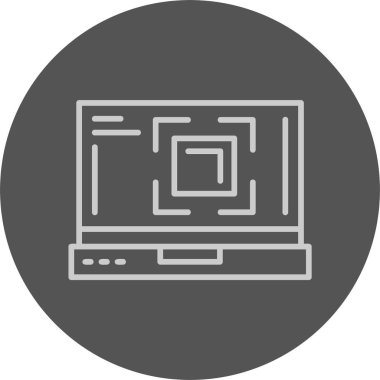 Tam ekran ağ simgesi basit illüstrasyon