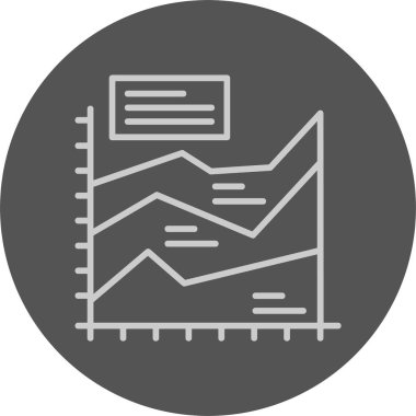 analitik grafik veri simgesi vektör illüstrasyonu