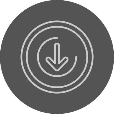 Düğme Web simgesi basit illüstrasyonunu indir