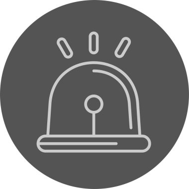 Alarm uyarı simgesi vektör illüstrasyonu 