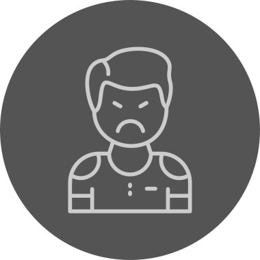 Man avatar simgesi, vektör illüstrasyonu basit tasarım