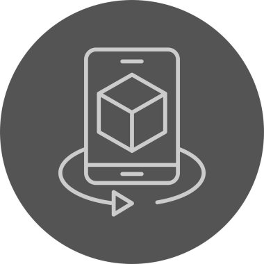 3d Modelleme Web Simgesi, Basit İllüstrasyon